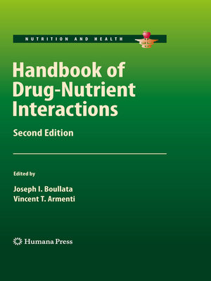 cover image of Handbook of Drug-Nutrient Interactions